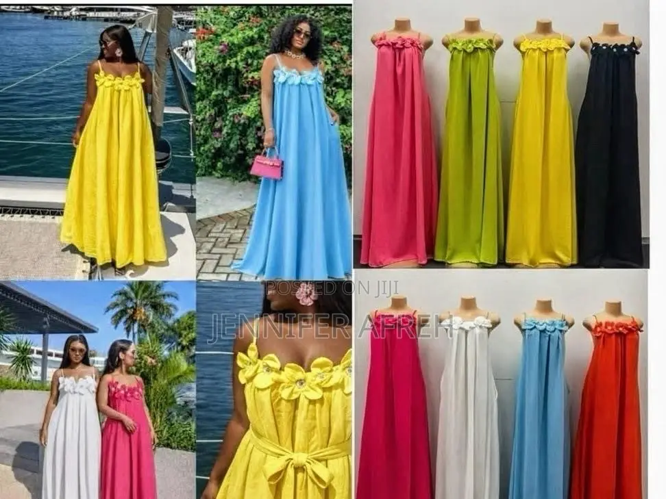 3D Floral Maxi Dress