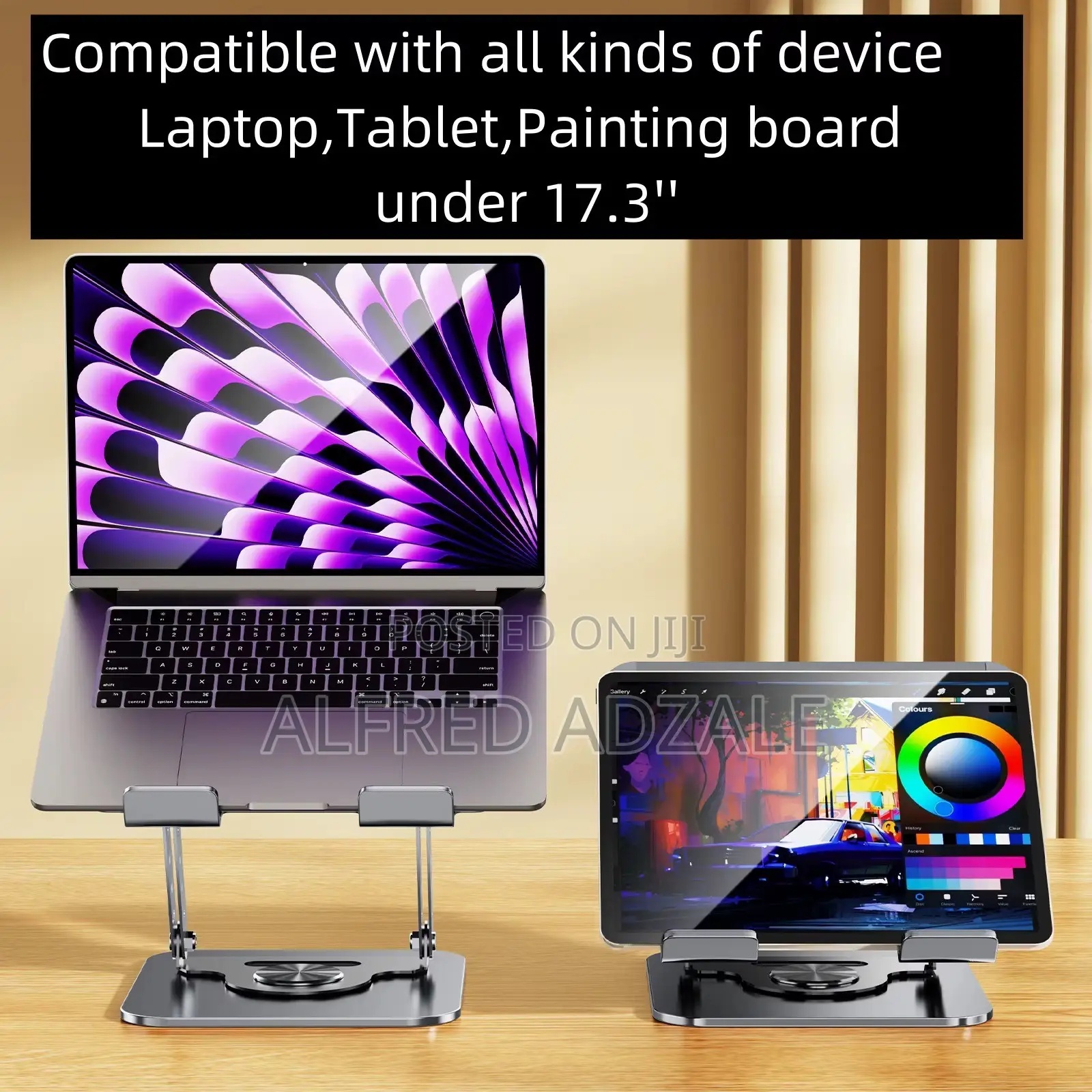 360° Rotatable Carbon Steel Laptop Stand