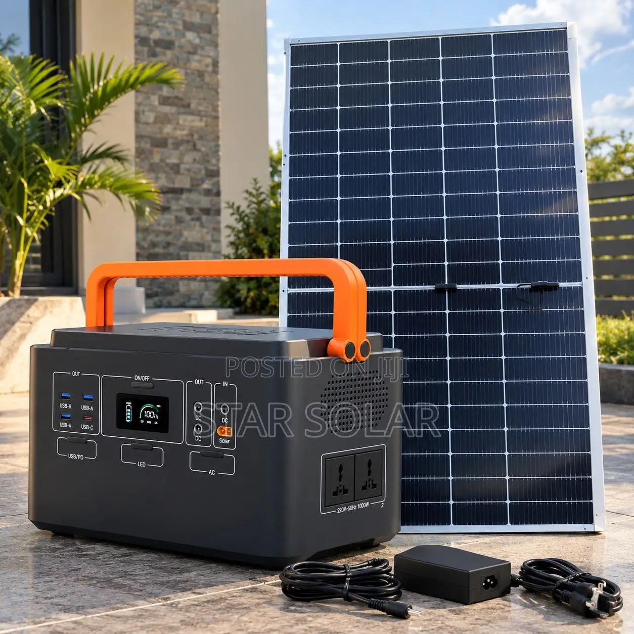 Fibon Solar 1200W Portable Power Station With Solar Panel