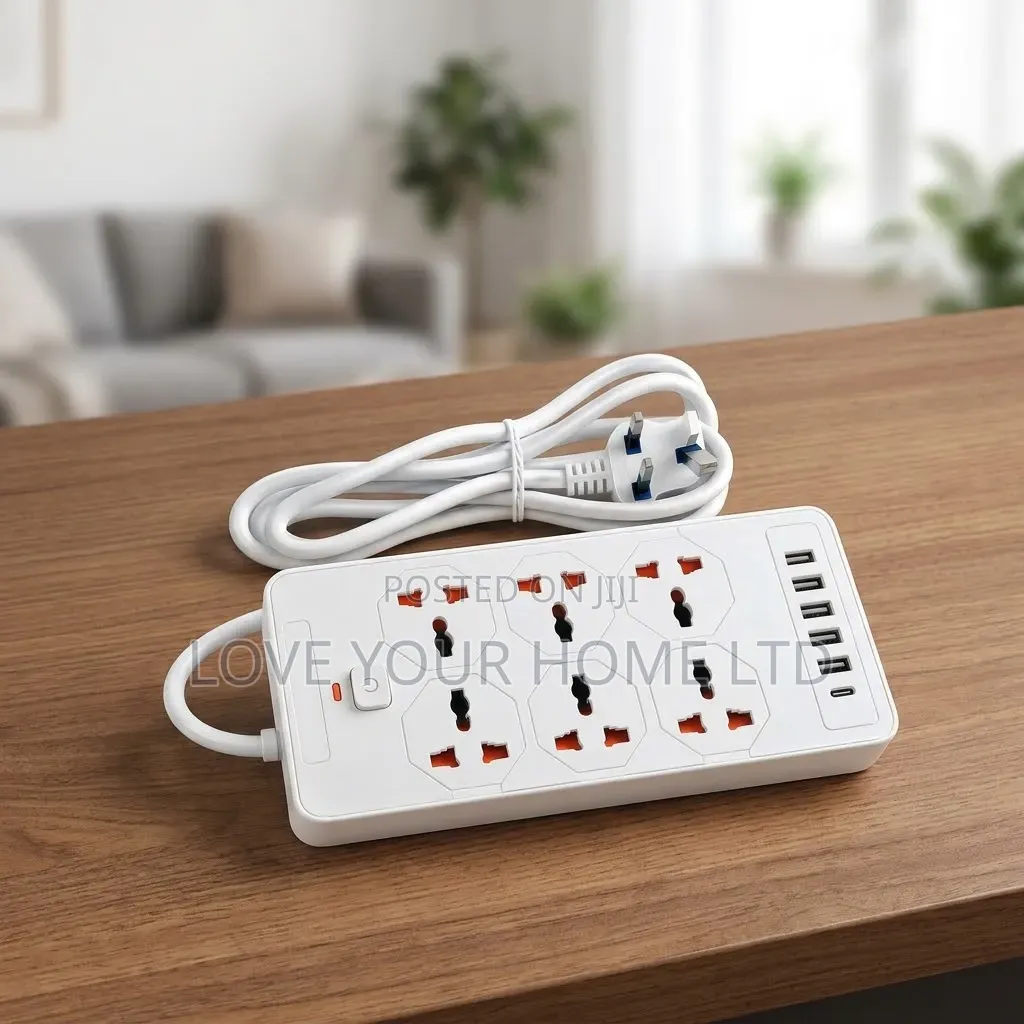 Compact Extension Board With 6 Universal Sockets&4 HighSpeed USB Ports