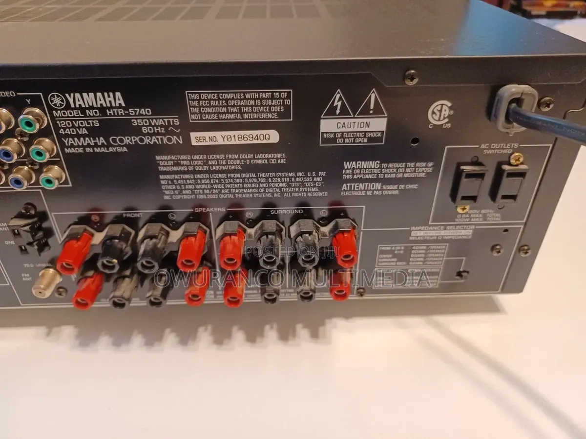 YAMAHA HTR-5740 6.1Ch Natural Sound AV Receiver With Original Remote