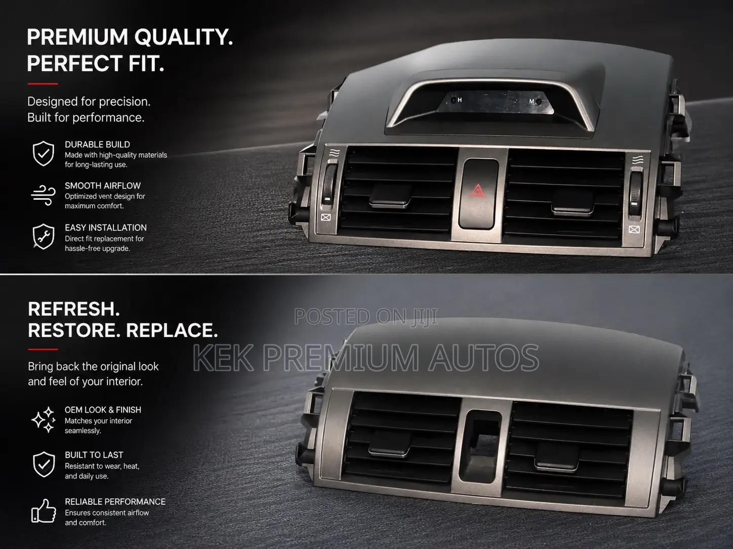 2009-2013 Toyota Corolla AC Vents