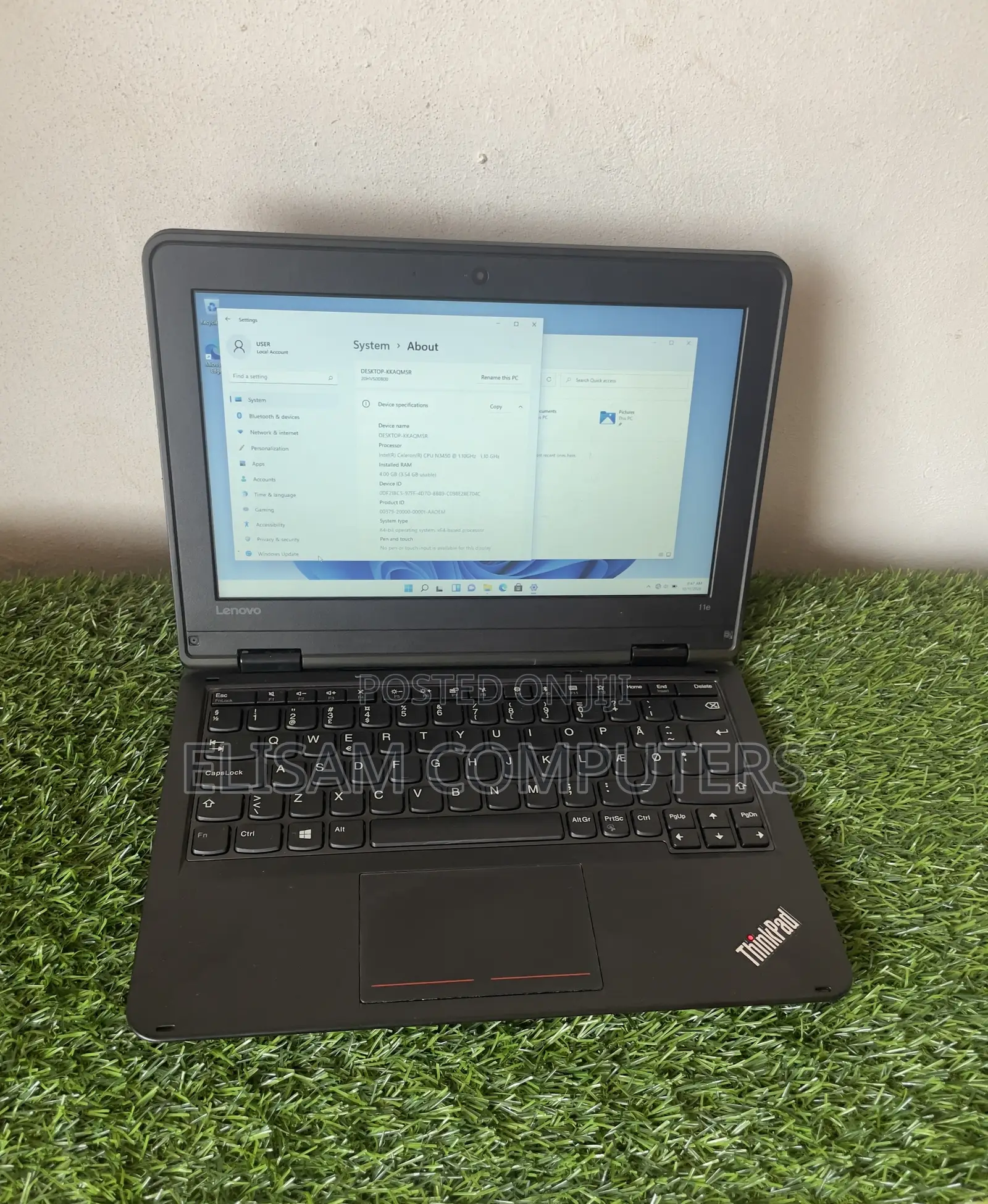 Laptop Lenovo ThinkPad 11e 4GB Intel Celeron SSD 128GB