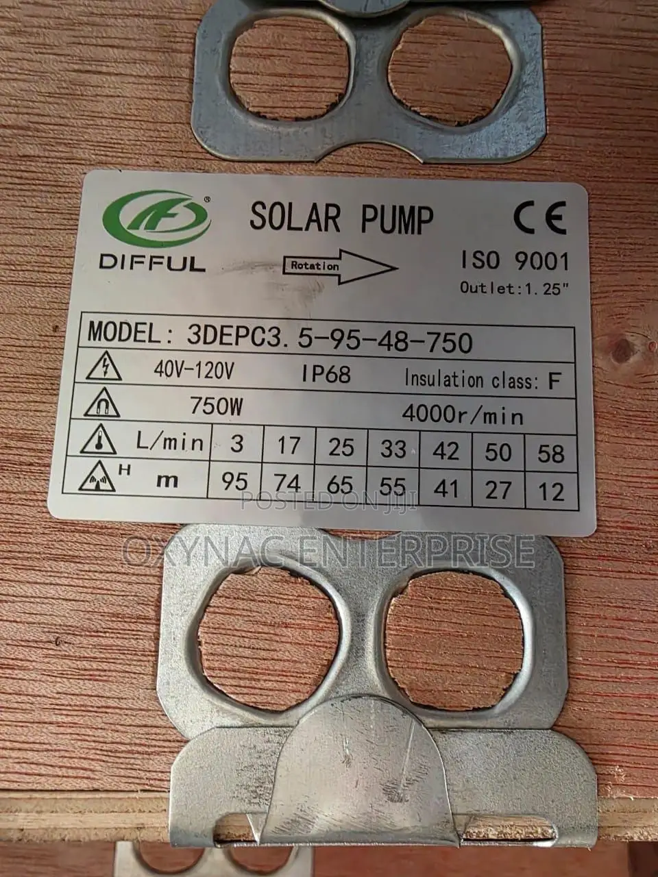 1 Horsepower DC Solar Pump