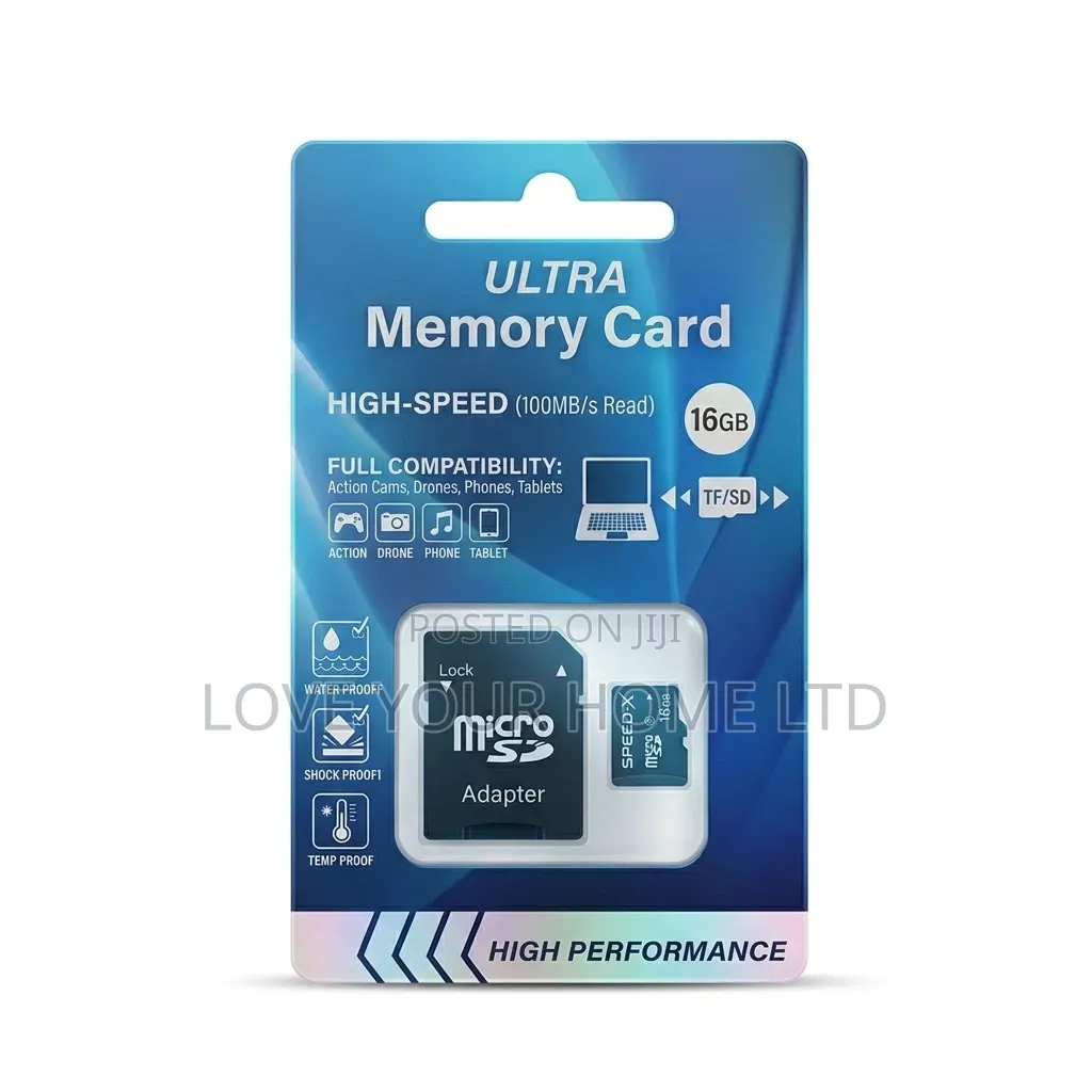 High Performance 16GB Micro SD Memory Card