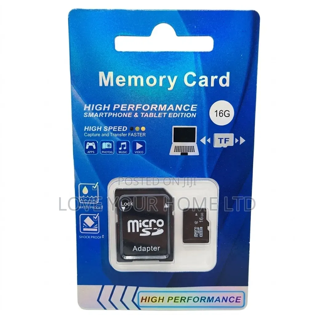 High Performance 16GB Micro SD Memory Card