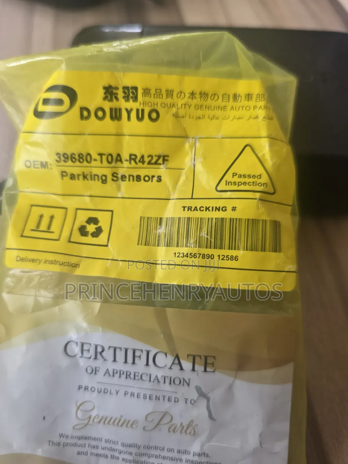 Parking Sensor for Honda Accord.0 Touring /Hybrid