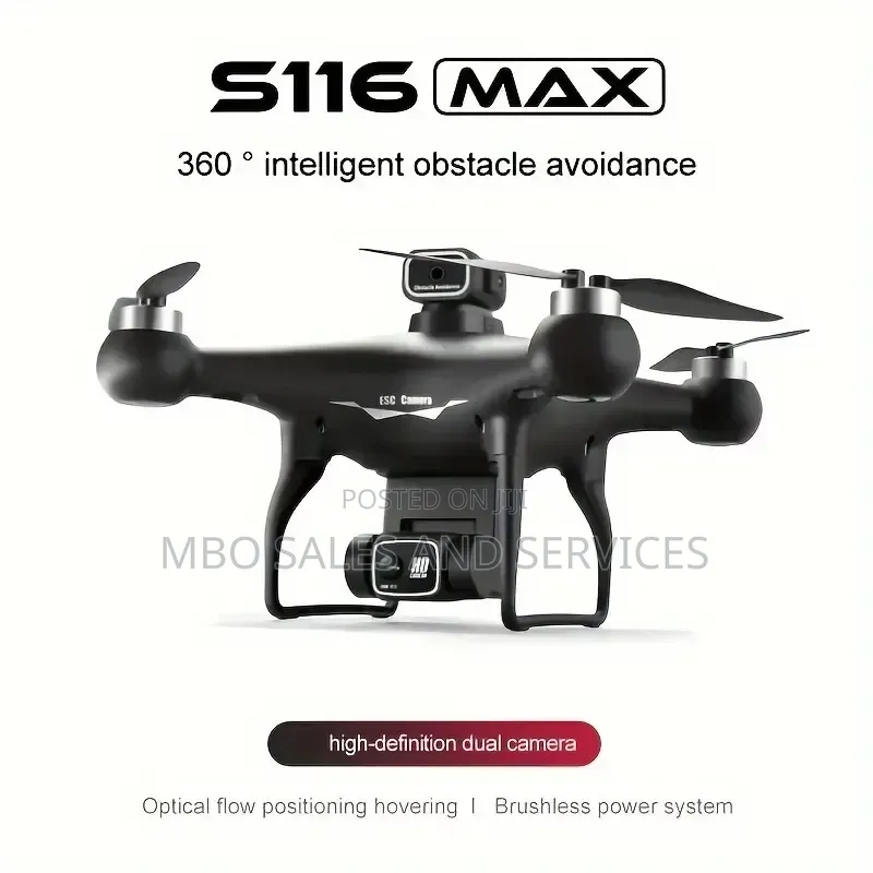 S116 Max Brushless Motor Dual HD Adjustable Camera Drone