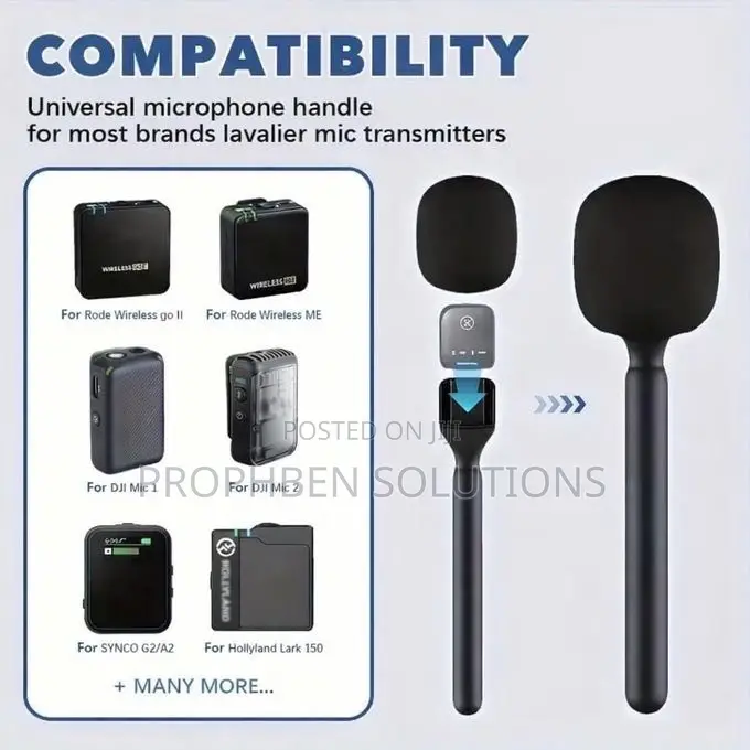 Interview, Podcast, Vlogging, Wireless Microphone Holder