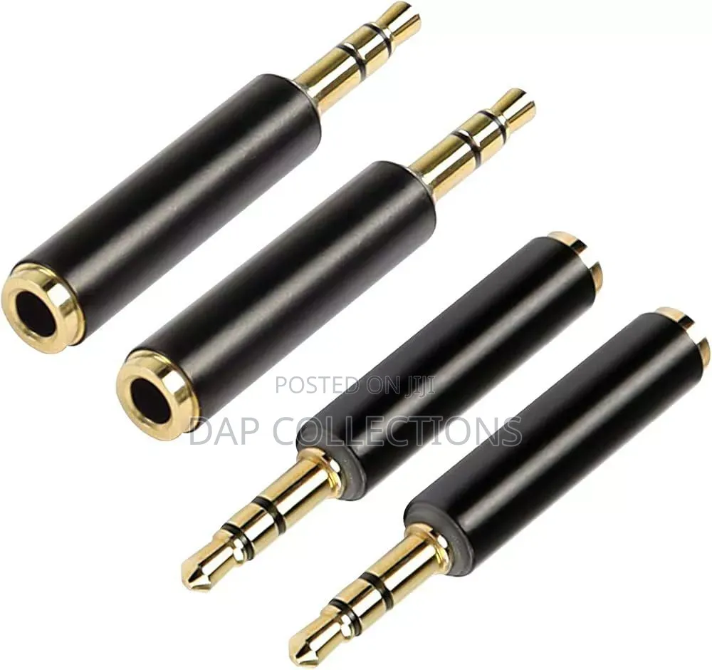 4pcs TRS Audio Adapter / Coupler 3.5mm