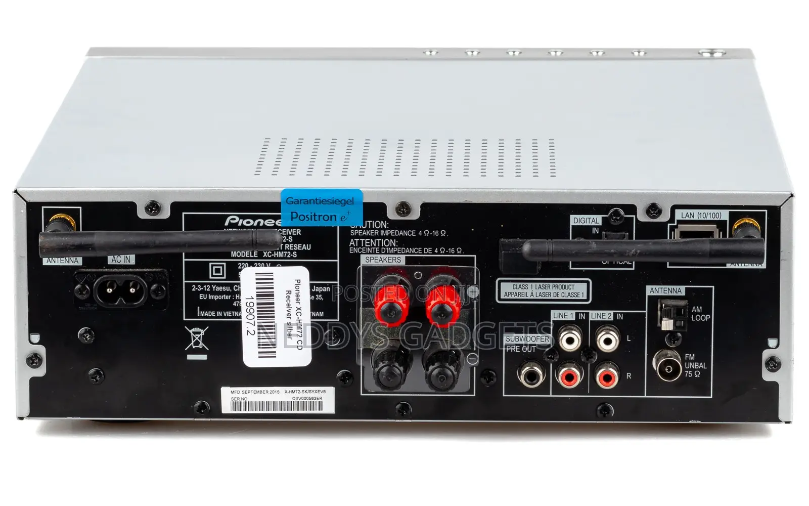 Pioneer XC-HM72 Network CD Receiver With Bluetooth
