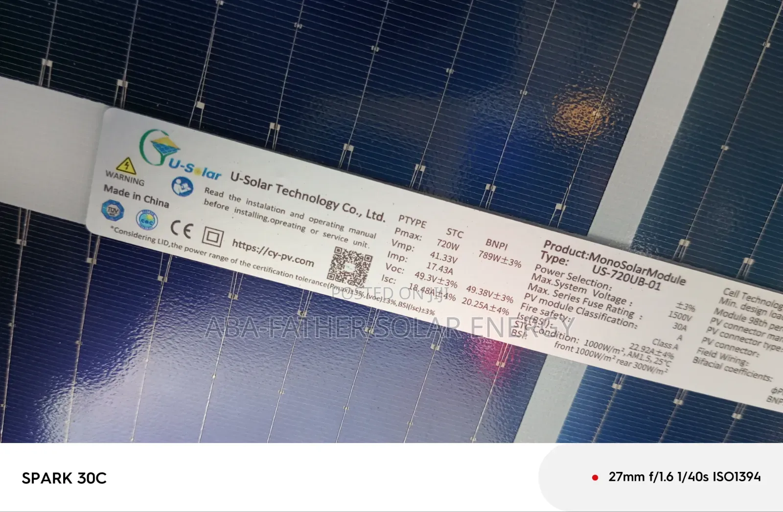 Solar Panel 720w