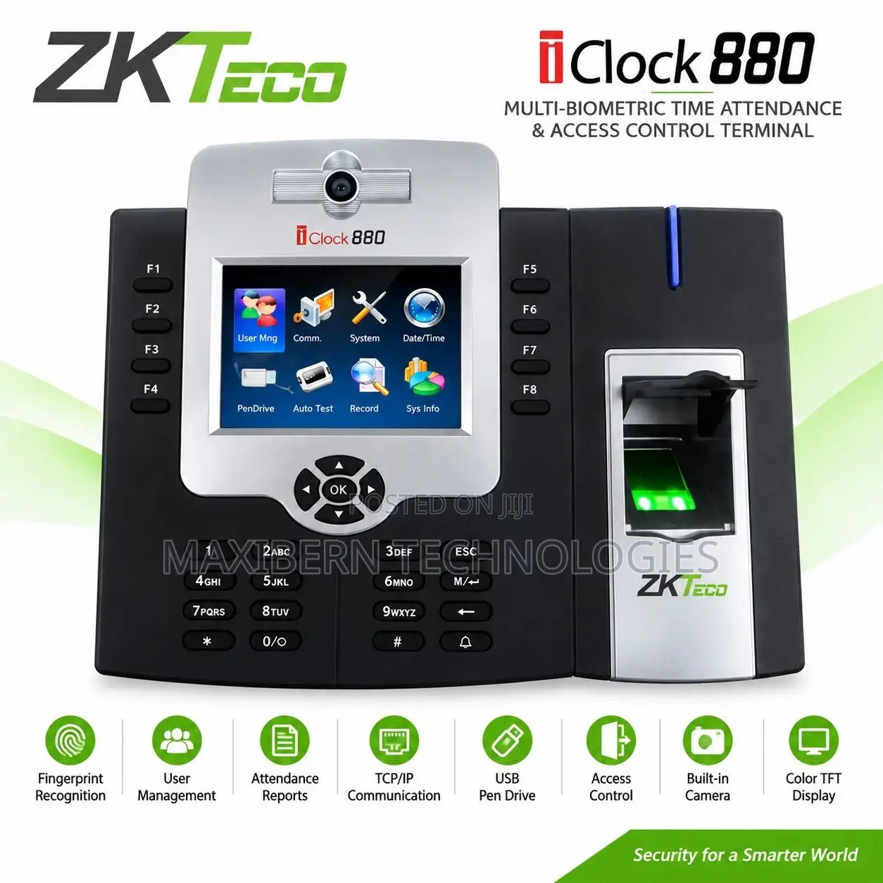 ZKTeco iClock880 Fingerprint Attendance & Access Control