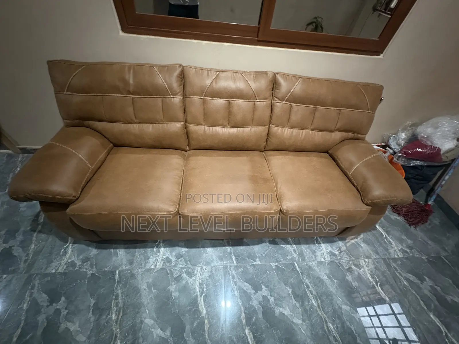 3-in-1 Pure Leather Sofa for Sale!