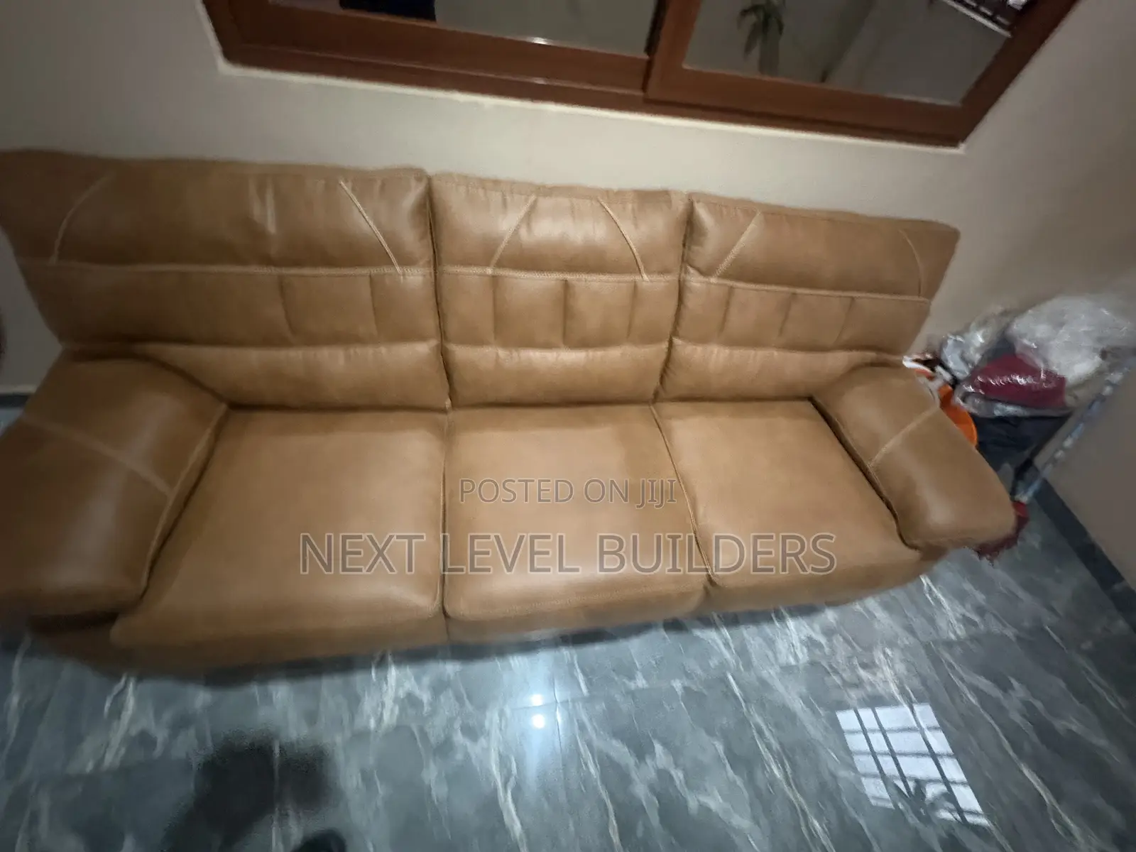 3-in-1 Pure Leather Sofa for Sale!