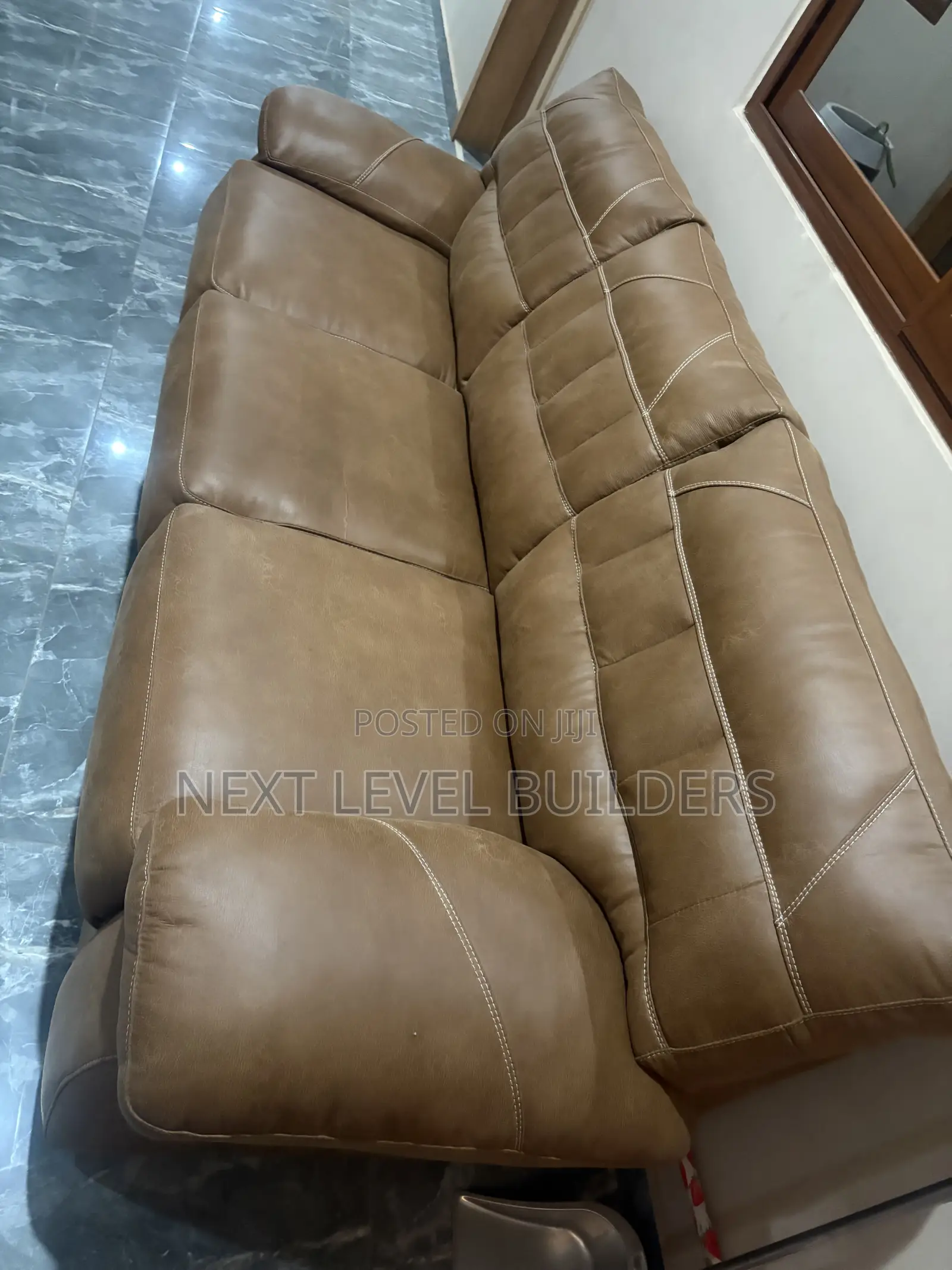 3-in-1 Pure Leather Sofa for Sale!