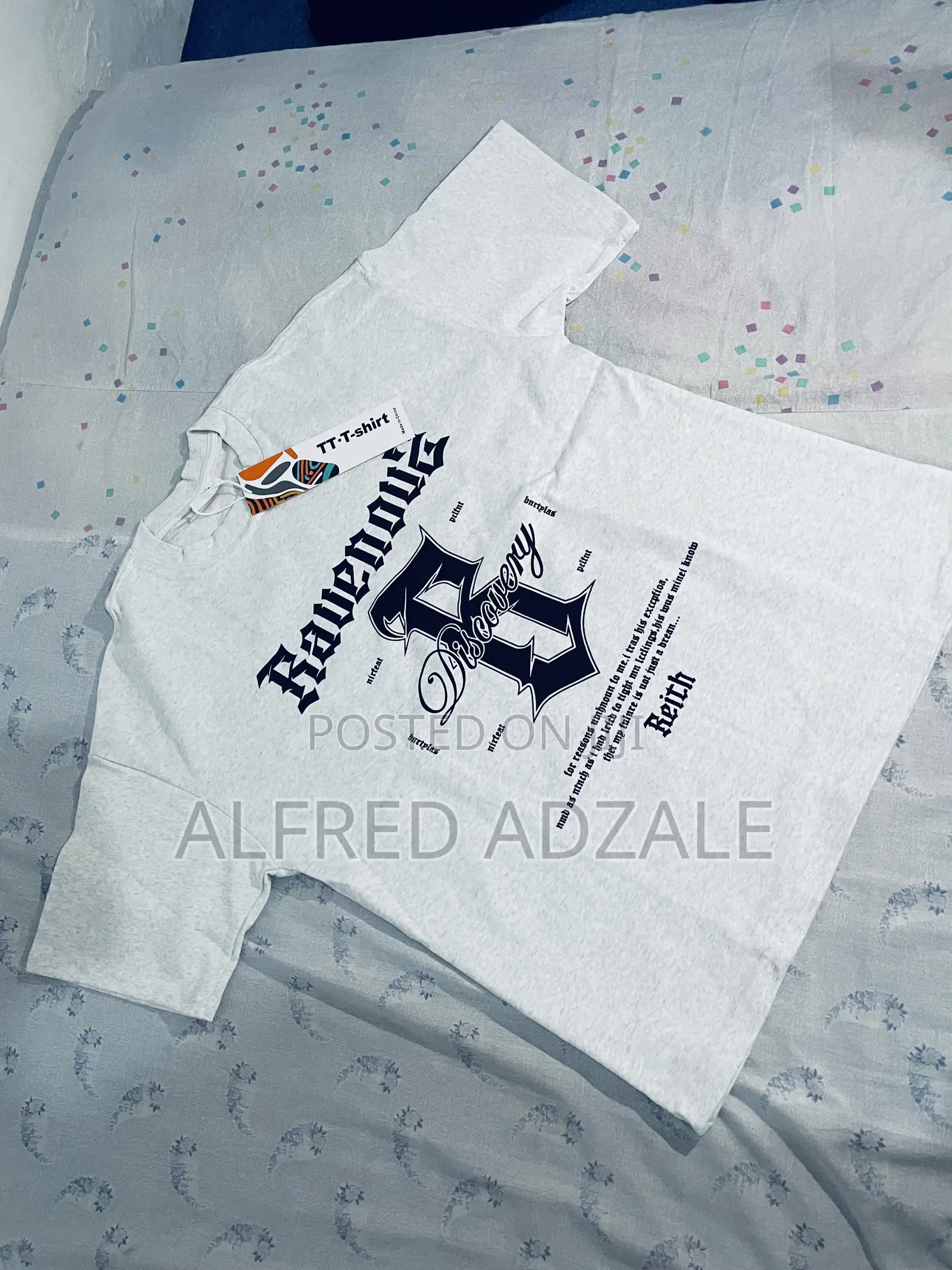 Ash Cotton T-Shirt 2XL