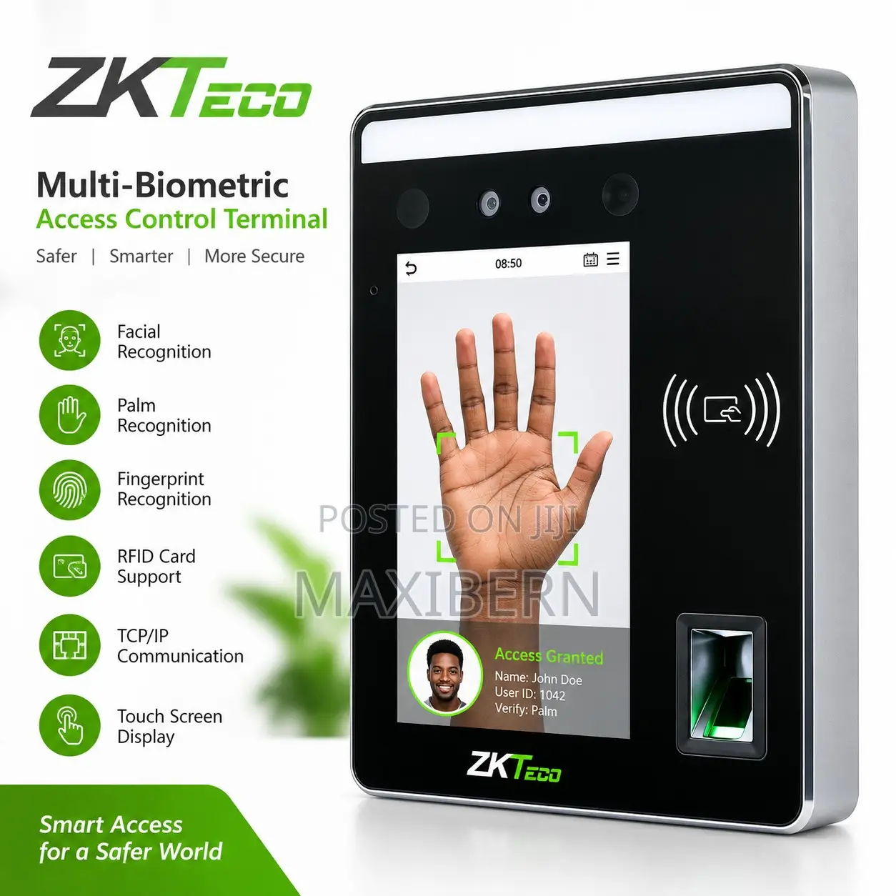 ZKTeco SpeedFace-H5L[P] Face & Palm Access Control