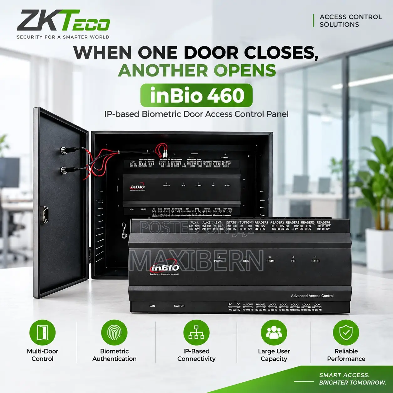 ZKTeco inBio460 4-Door Biometric Access Controller