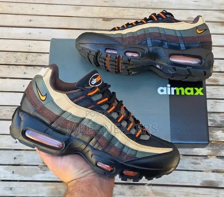 Nike Air Max 95 – Black / Velvet Brown / Olive | (Multicolored)