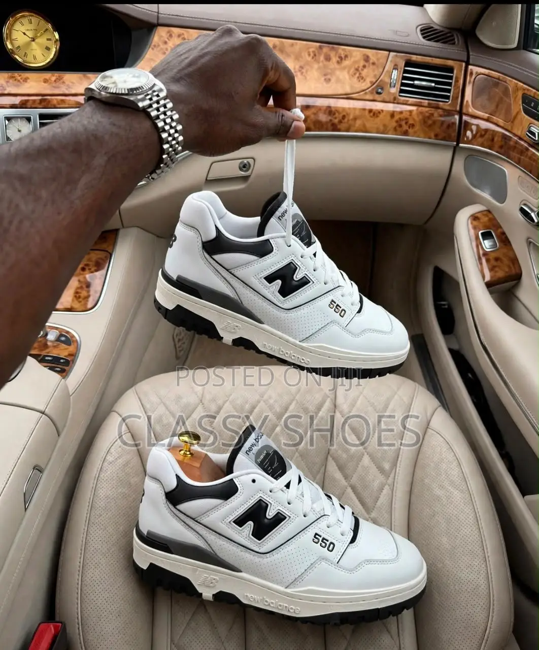 New Balance550 White and Black