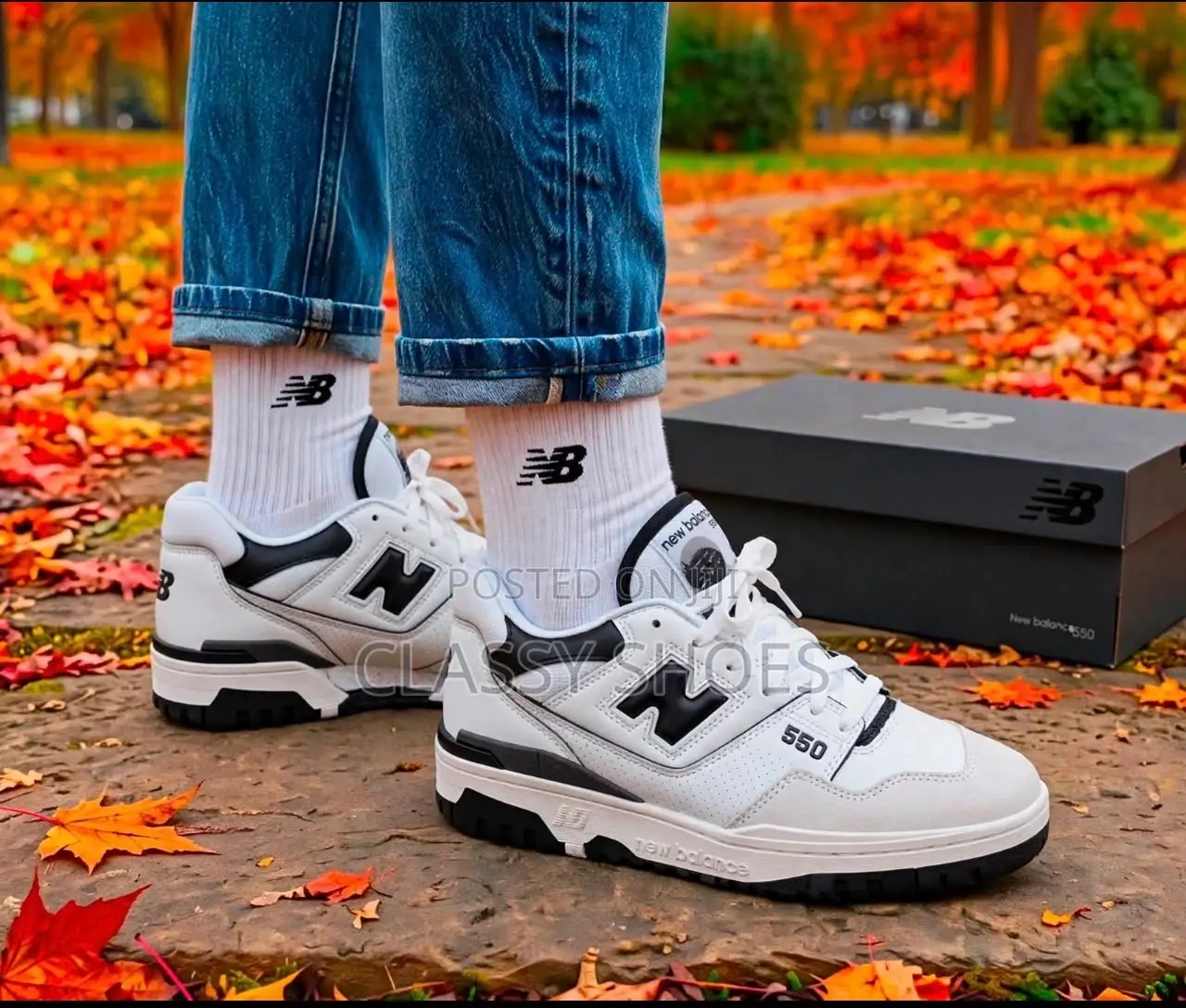 New Balance550 White and Black