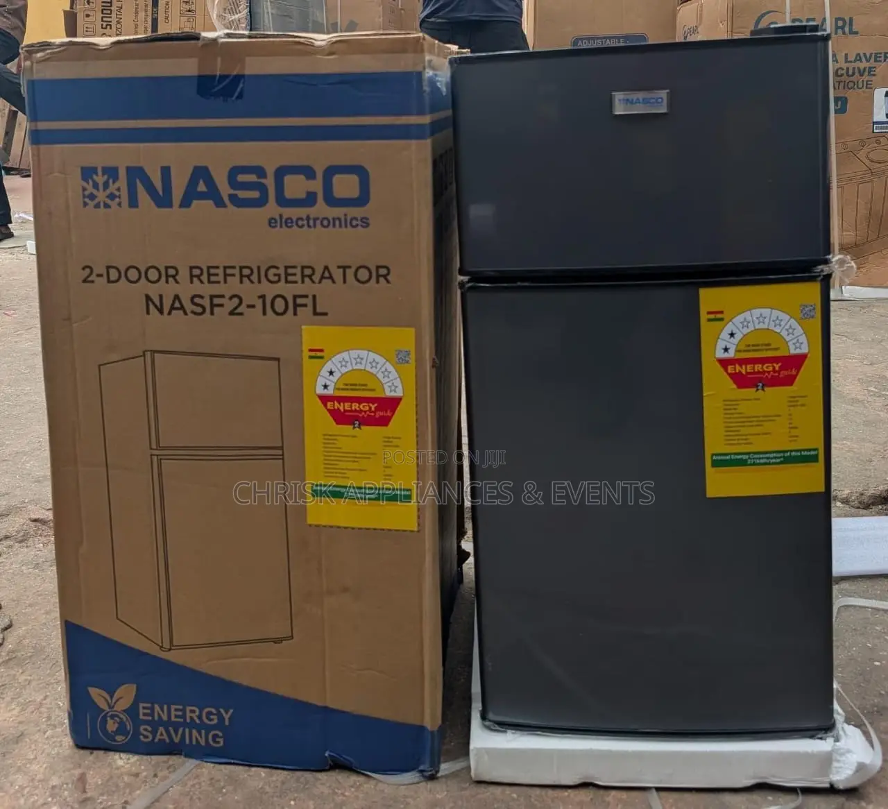 NASCO NASF2-10FL 76L Double-Door Table-Top Refrigerator