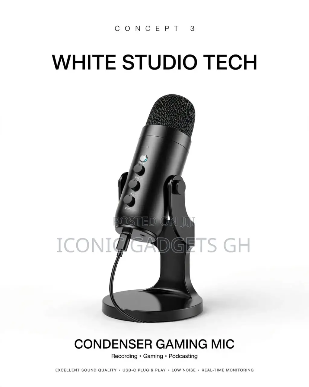 USB-C Plug & Play Condenser Microphone