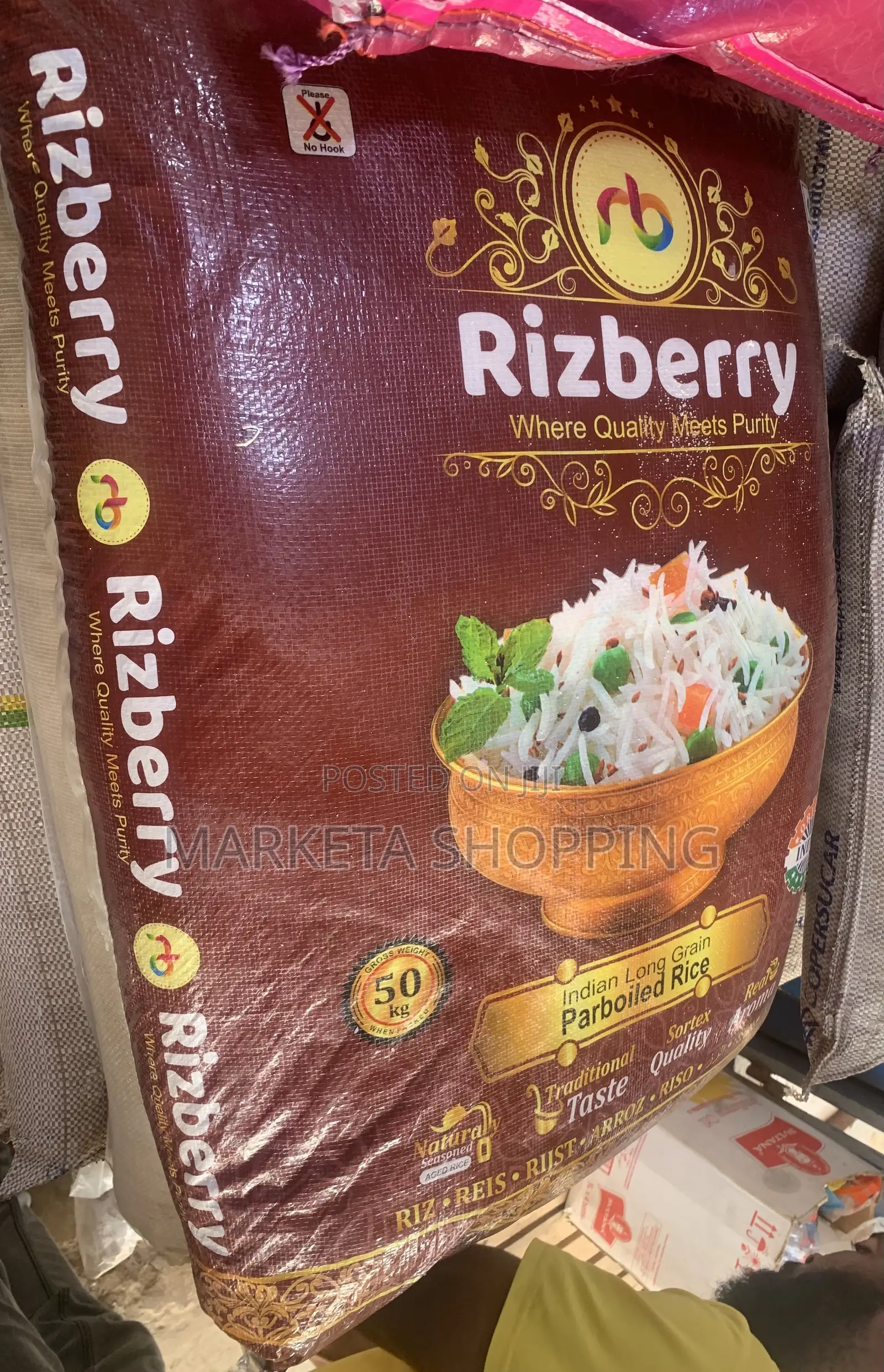Rizberry Parboiled Rice 50kg