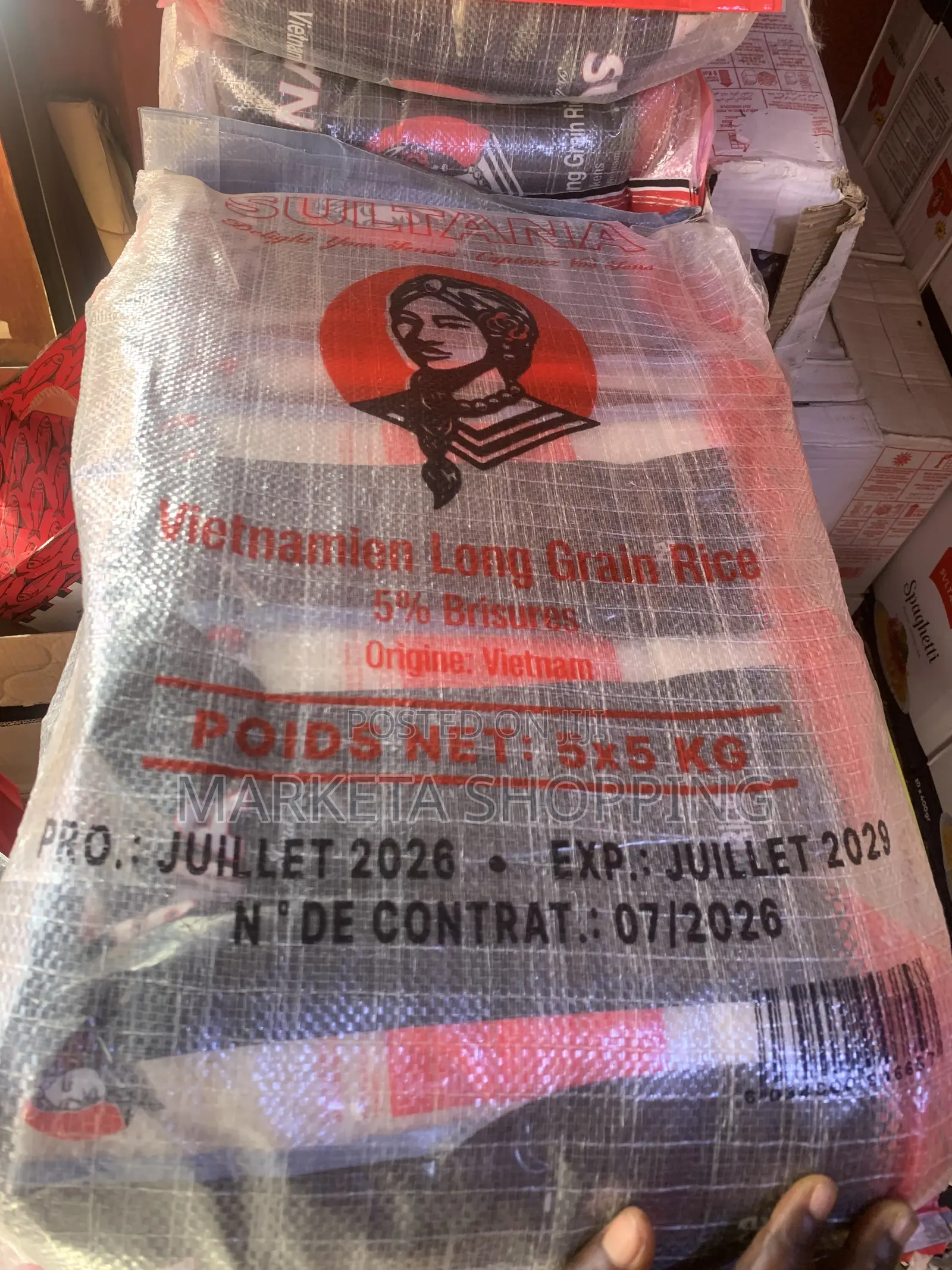 Sultana Vietnamese Rice 5x5kg