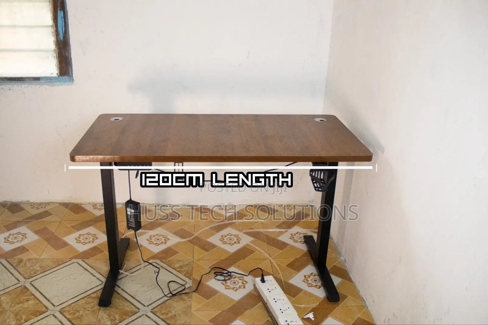Electric Height Adjustable Standing Desk (Dual Motor) – 120cm × 60cm