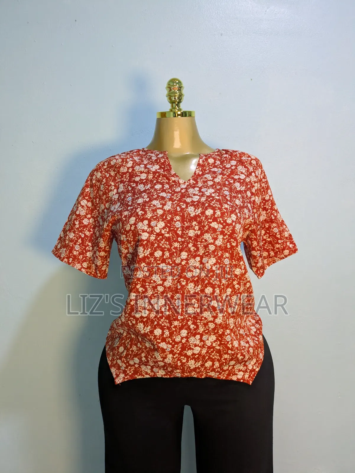 Floral Short Sleeve Blouse