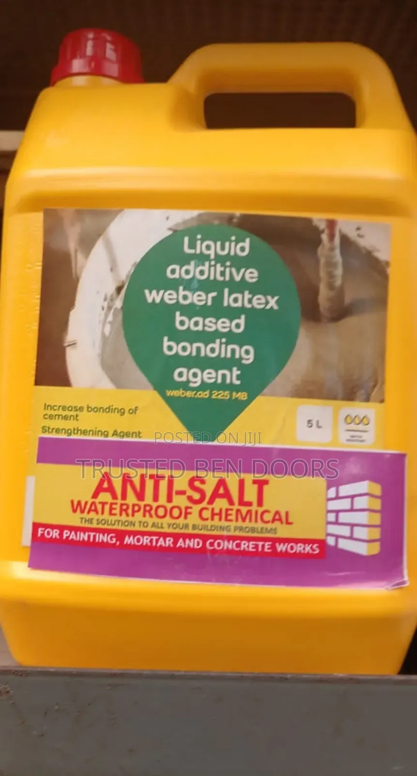 Weber Anti Salt and Waterproof for Concrete and Plastering Works [5L]