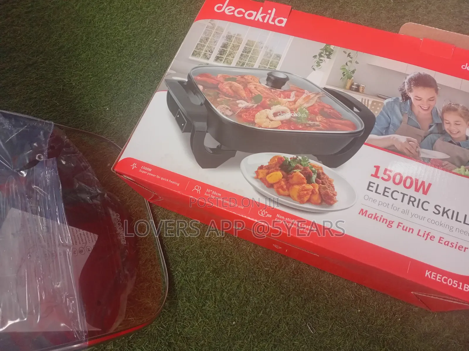 Decakila 1500W Electric Skillet Quality Family Size Skillet