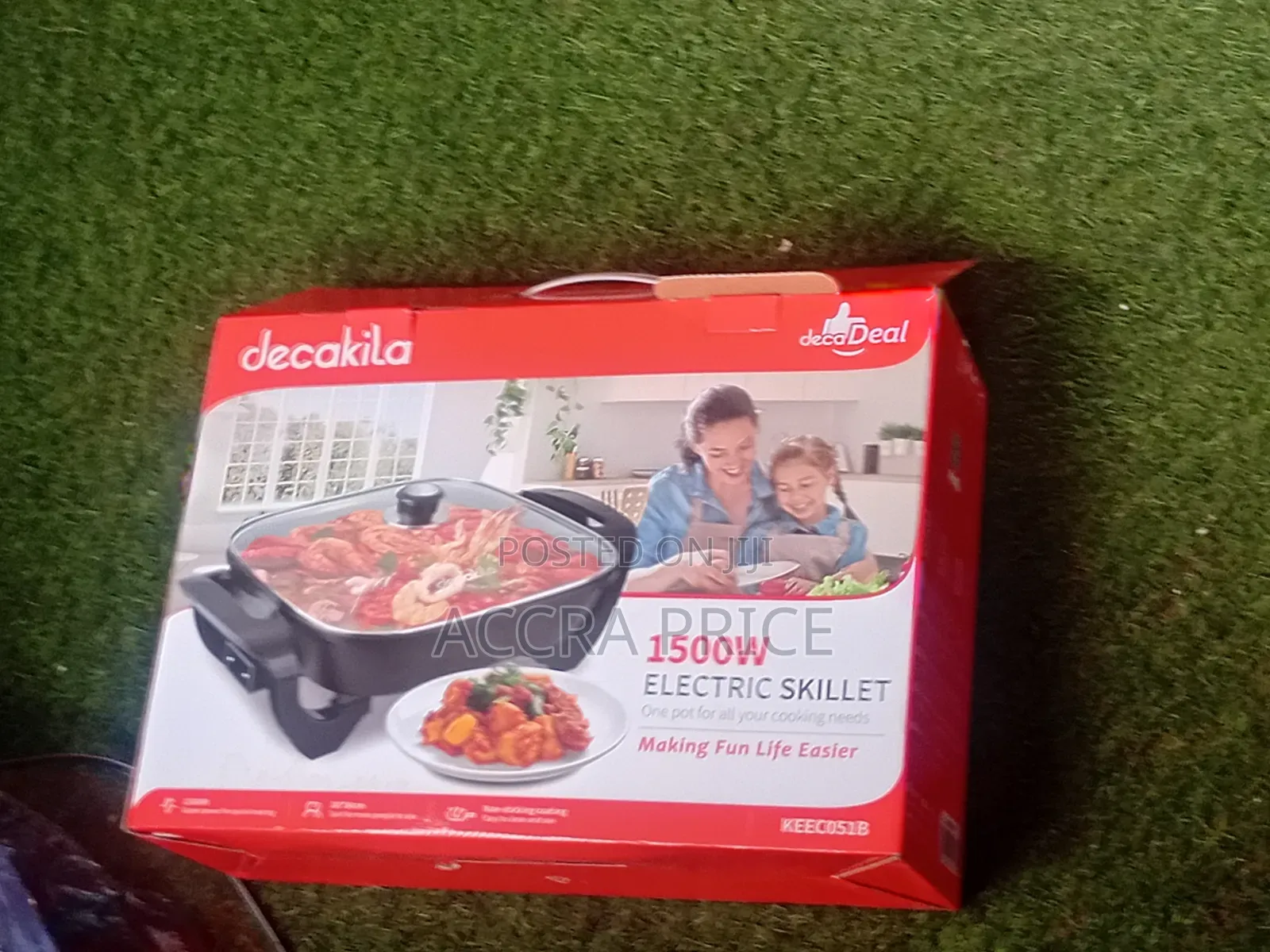 Decakila 1500W Electric Skillet for Easy Cooking