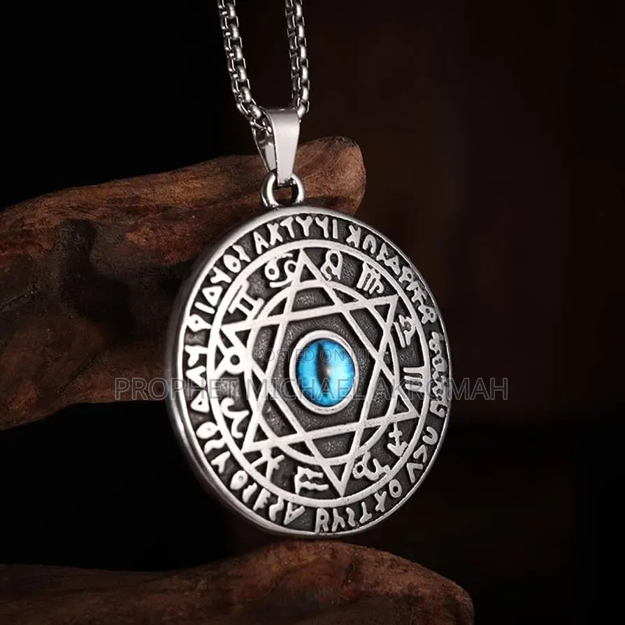 Talisman Seal of Solomon Evil Eye Necklace