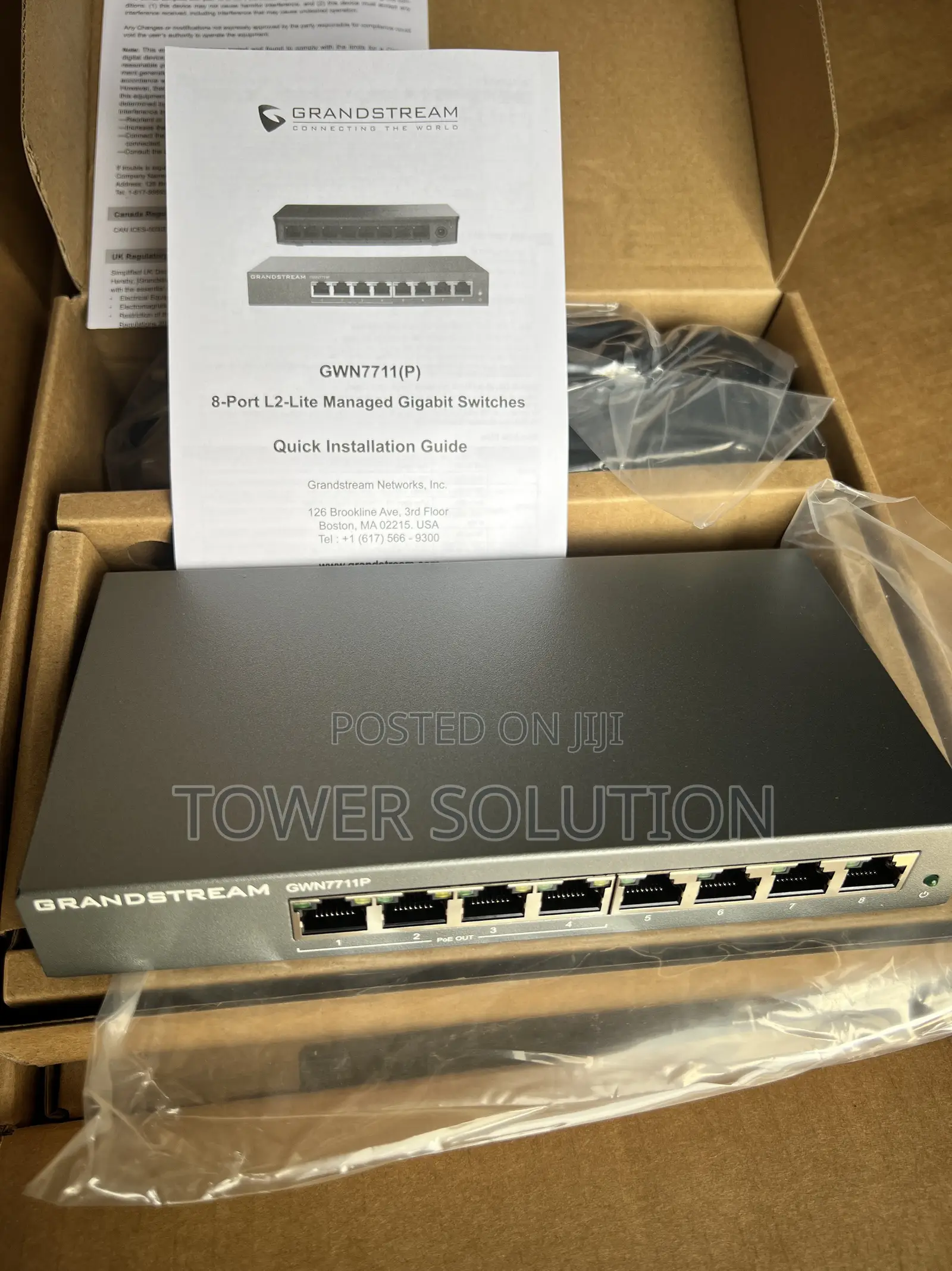 GRANDSTREAM GWN7711P 8port Poe Gigabit Managed Switch