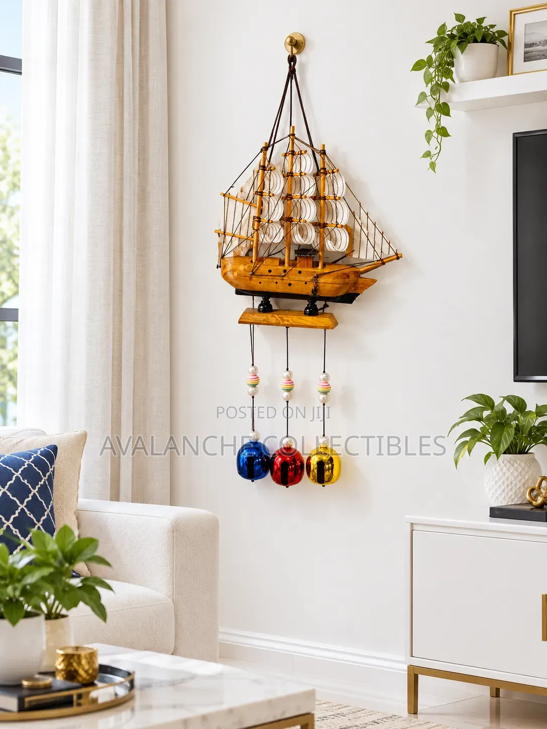 Ship-Like Wind and Door Chimes for Both Indoor and Outdoor Use.