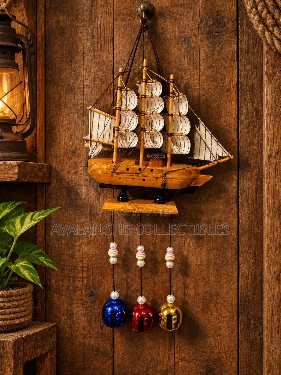 Ship-Like Wind and Door Chimes for Both Indoor and Outdoor Use.