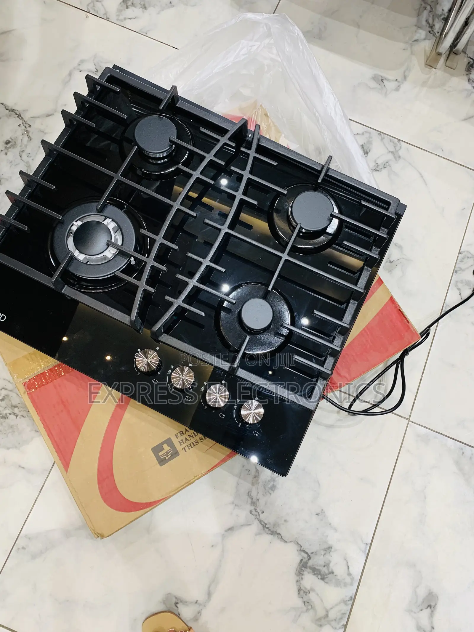 Ultra Modern Sleek Kenwood Gas Cooker Built in 4burner 60cm