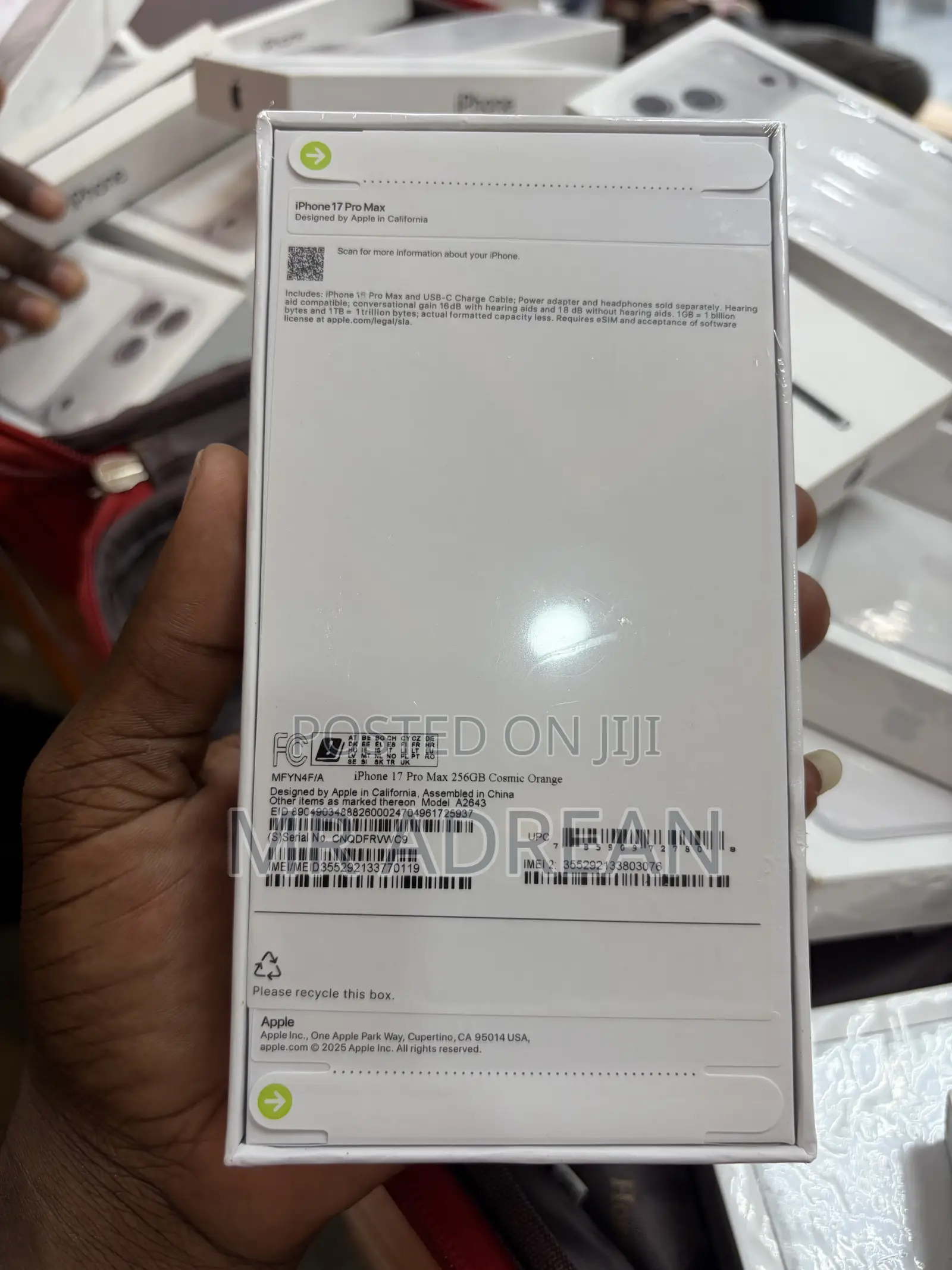 New Apple iPhone 17 Pro Max 256 GB Orange
