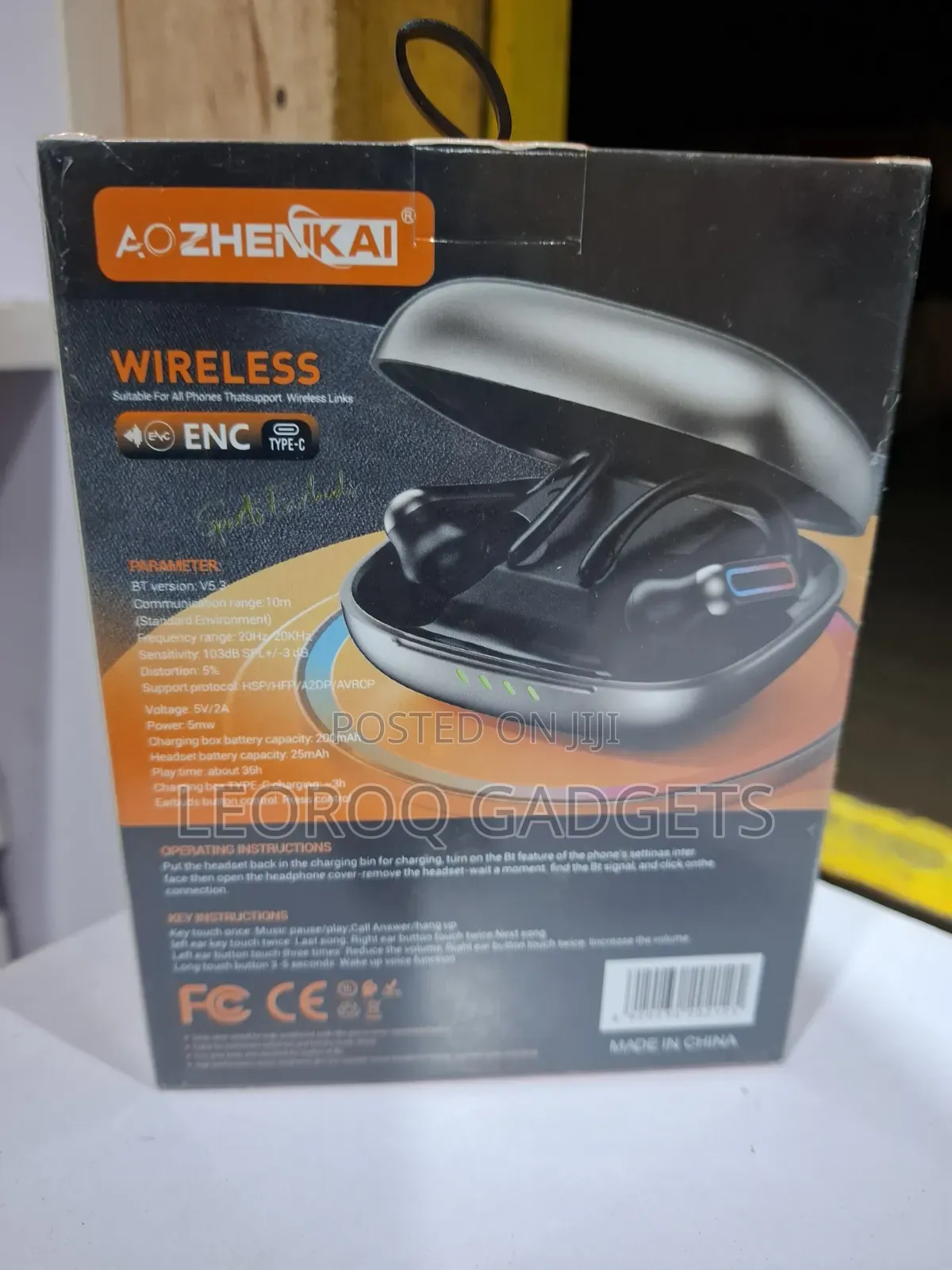 AOZHENIKAI Wireless Bluetooth Earbuds