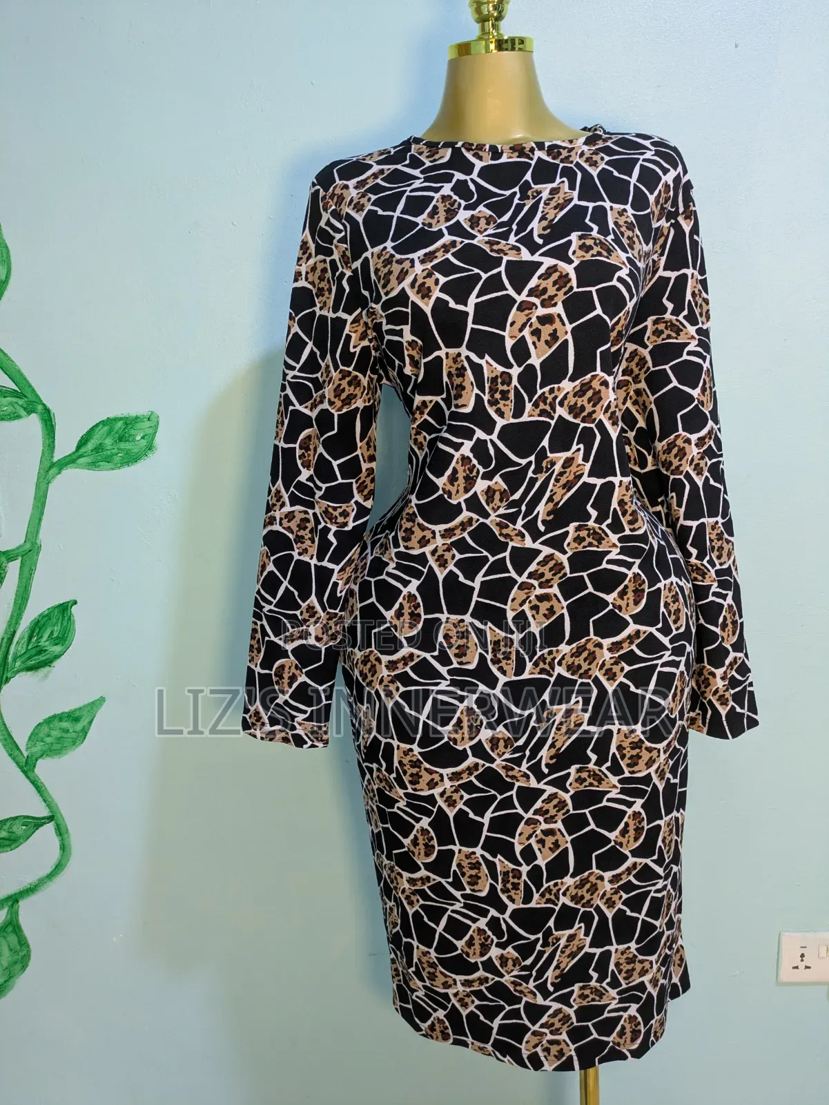 Long Sleeve Bodycon Midi Dress