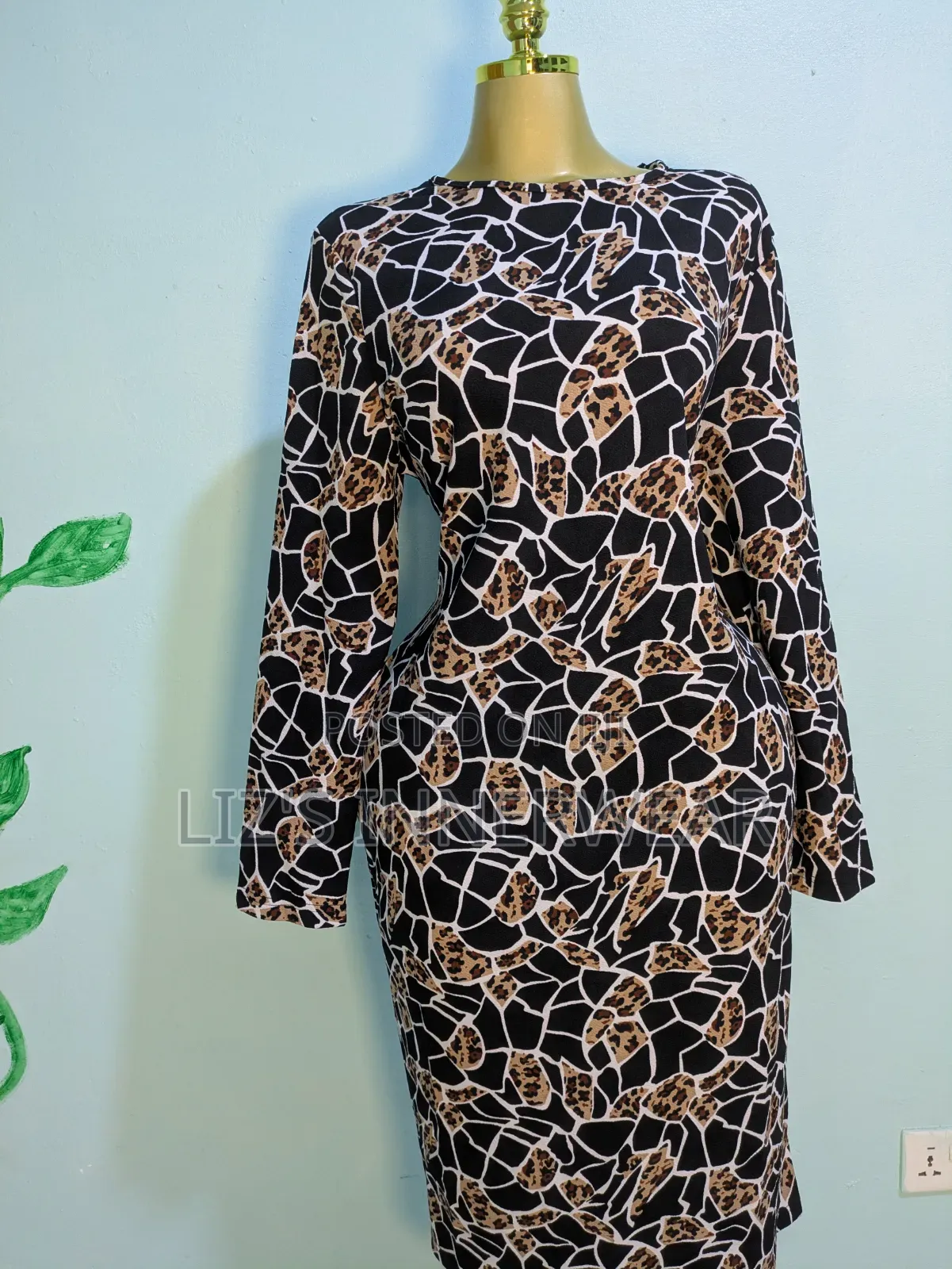 Long Sleeve Bodycon Midi Dress