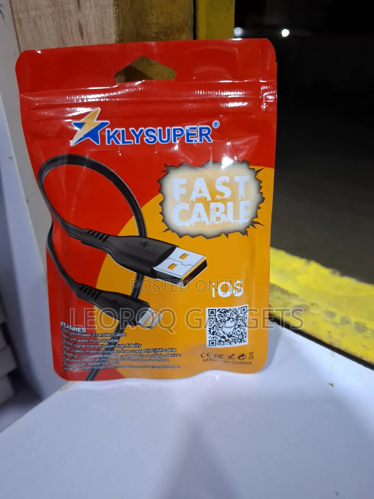 KLYSUPER Fast Charging Cable for iPhone