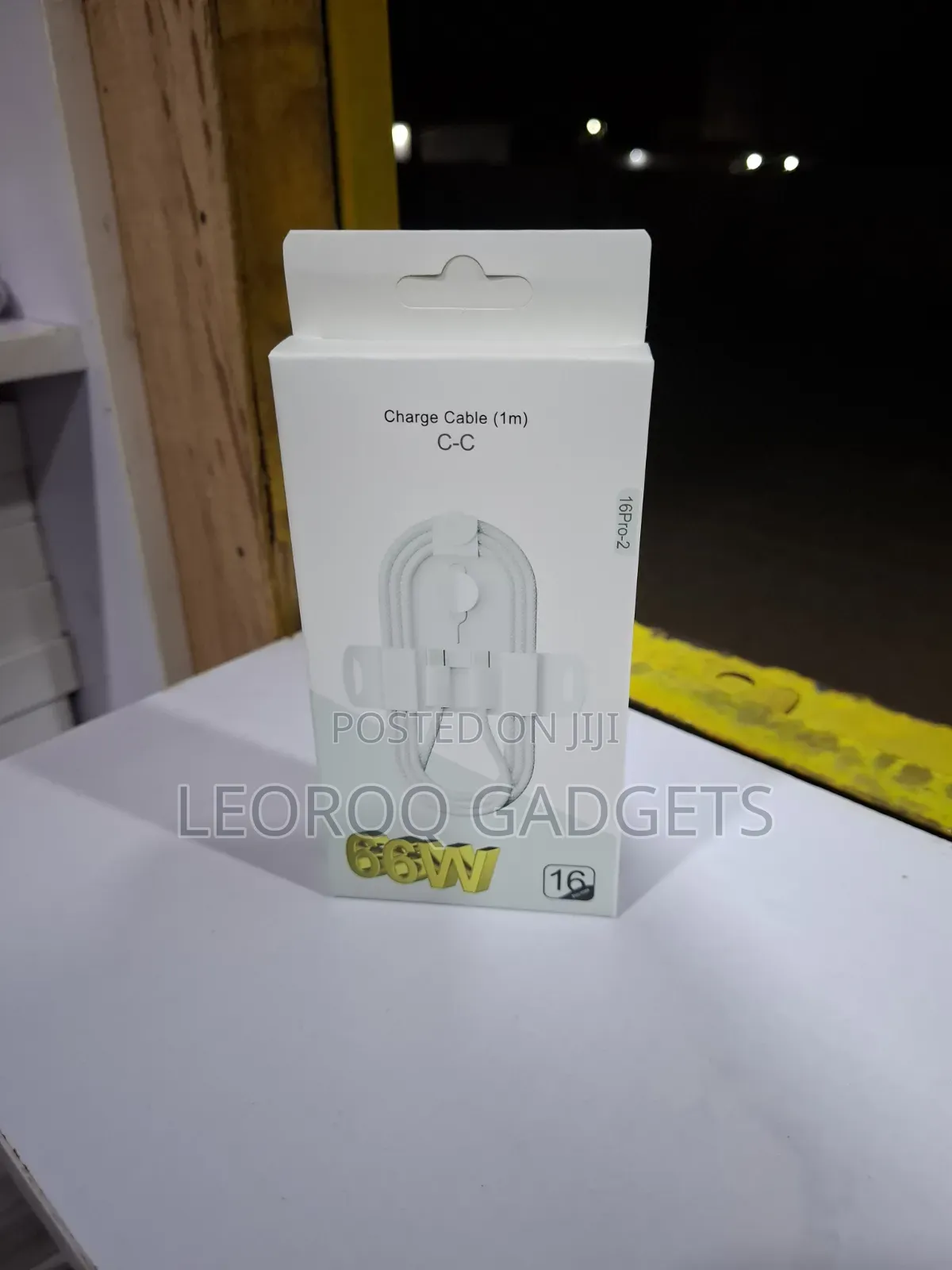66W Type-C to Type-C Braided Fast Charge Cable (1m)