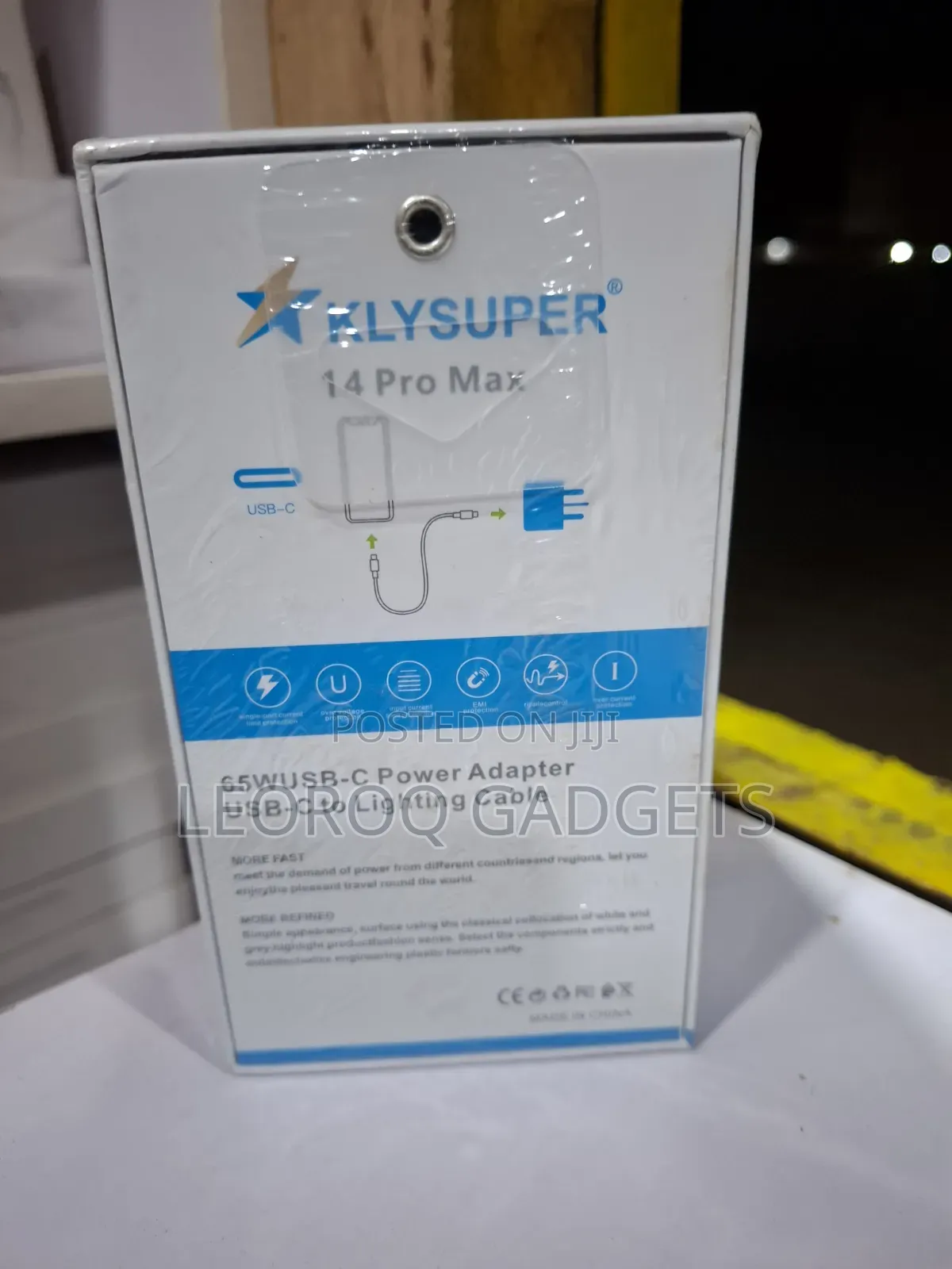 KLYSUPER 65W Fast USB C to Lightning Cable)