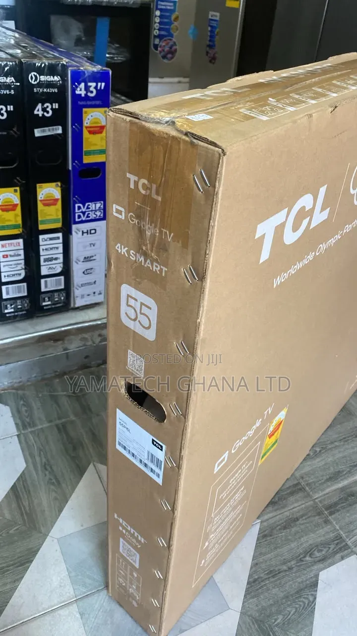 TCL 55 Smart Google TV With Voice Control Remote, Bluetooth, Wifi.
