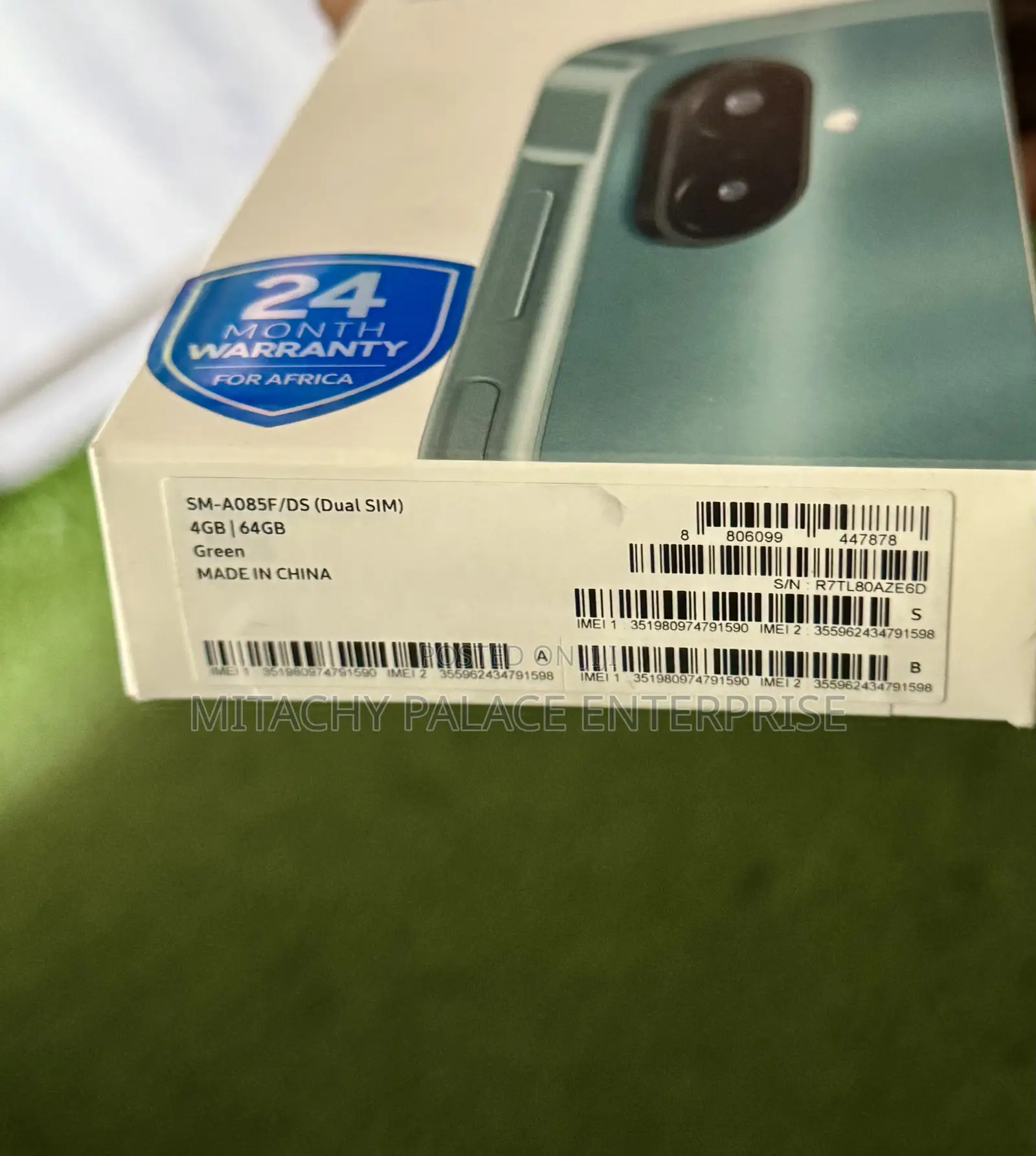 New Samsung Galaxy A08 64 GB Green