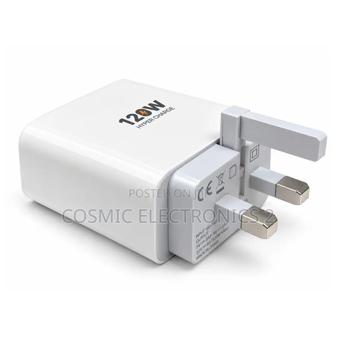 Regrsi 120W Hyper Fast Charger With USB Type-C Port – CH-NOTE12